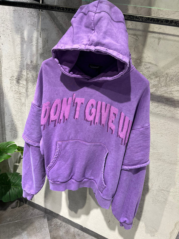 Felpa Double Sleeve Dont Give