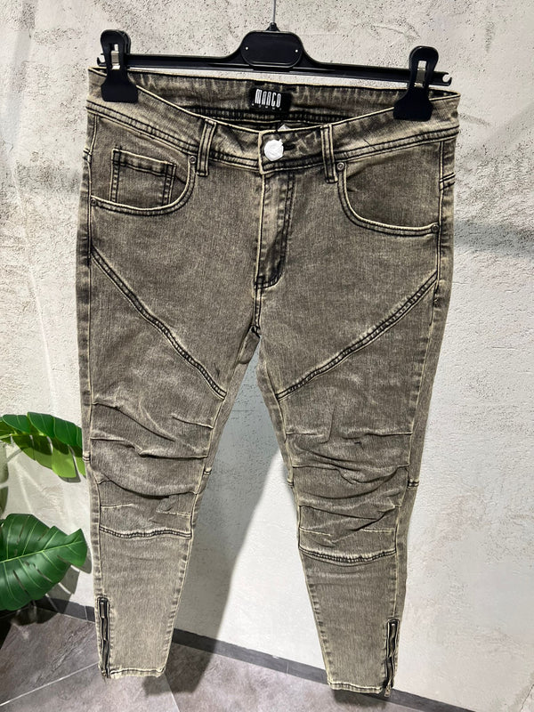 Jeans Biker Um 8958 Sabbiato