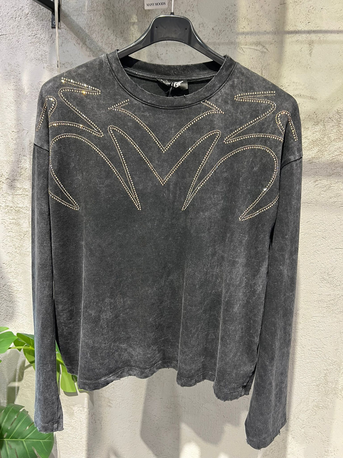 T-shirt Wash Long Sleeve Strass Bnk