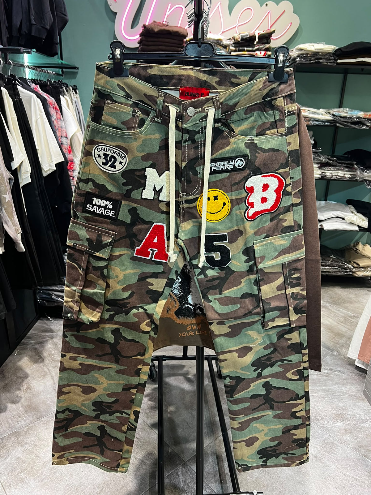 Jeans Crago Patch Mimetico America