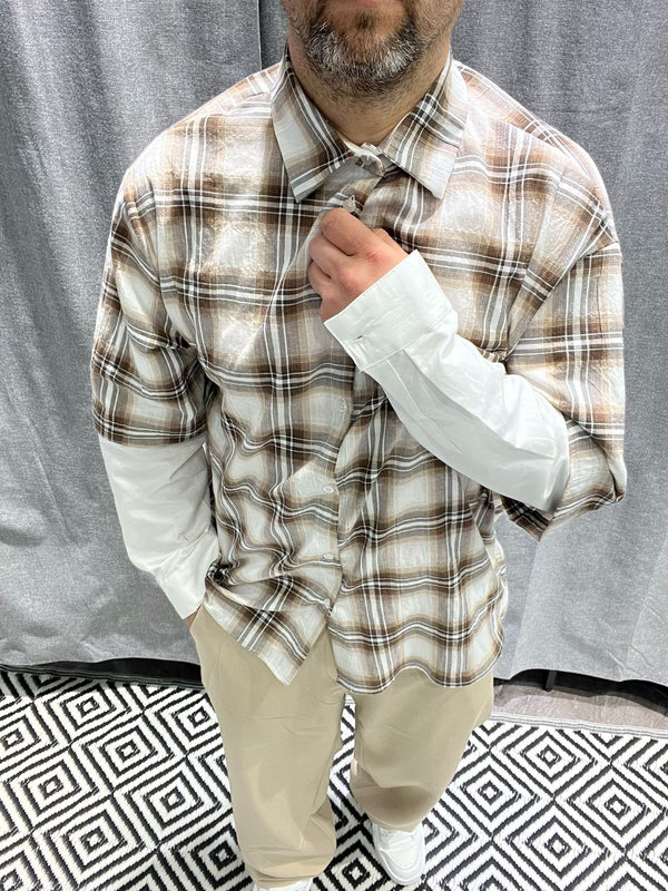 Camicia Sleeve Double Um 822