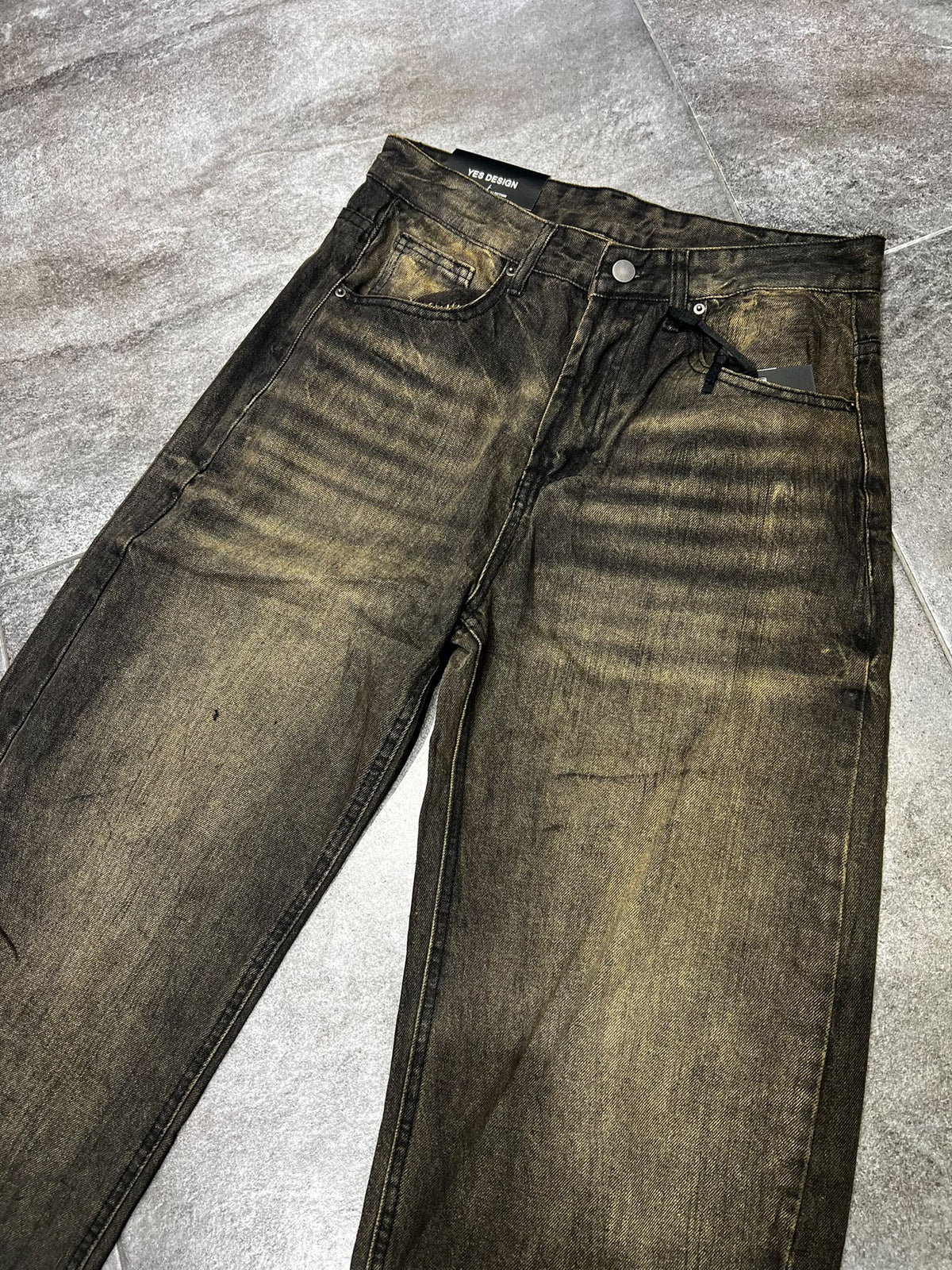 Jeans Baggie Wash Fiammato E8-748