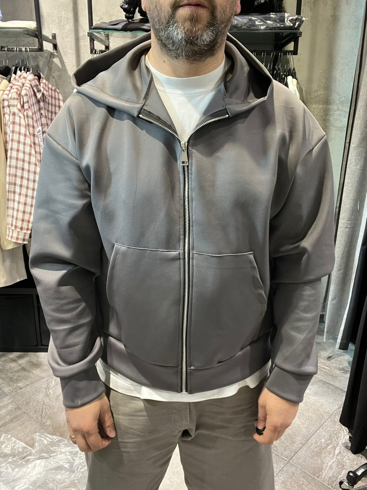 Felpa Scuba Mod Zara Zip