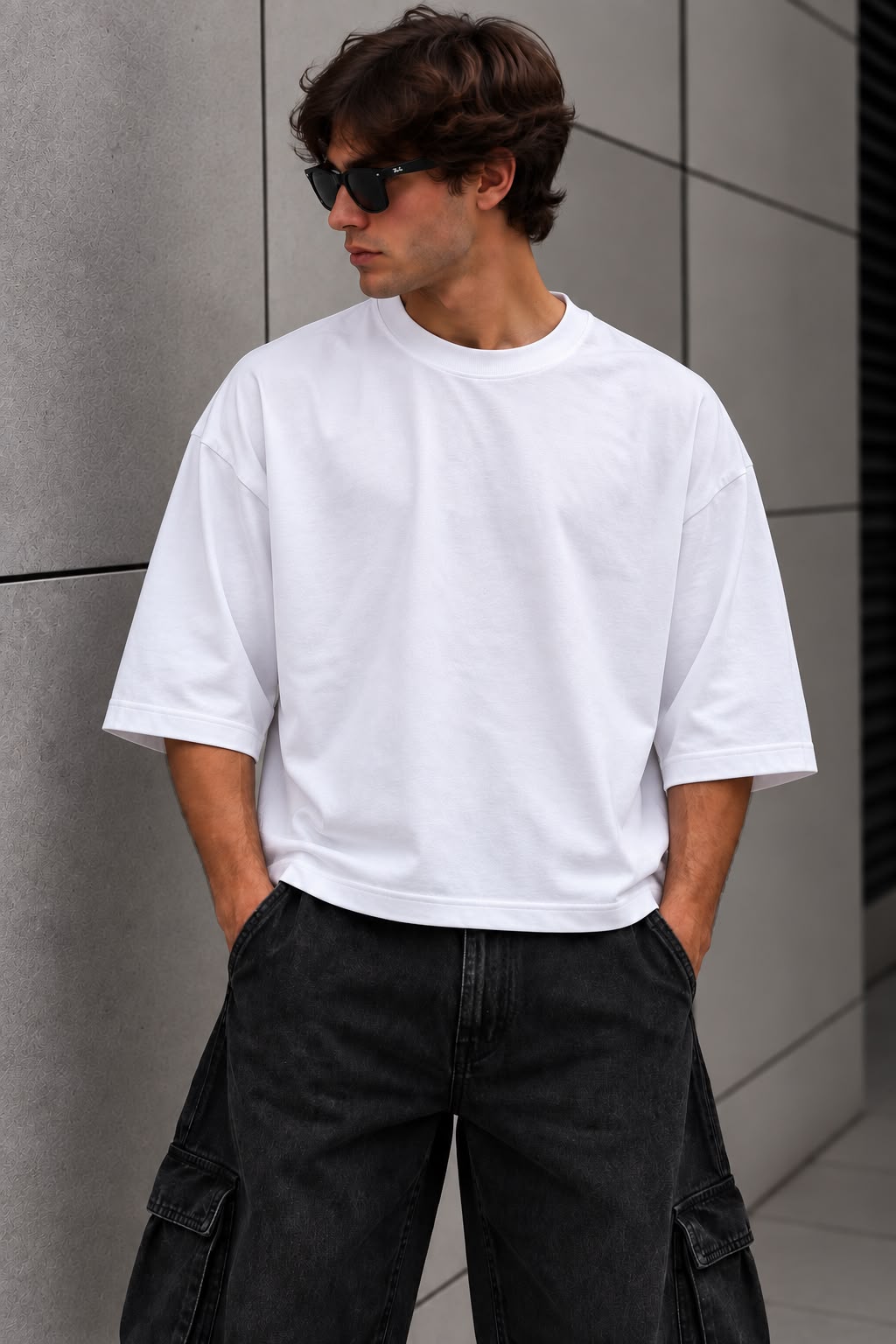 T-shirt Cropped Sleeve 3-4