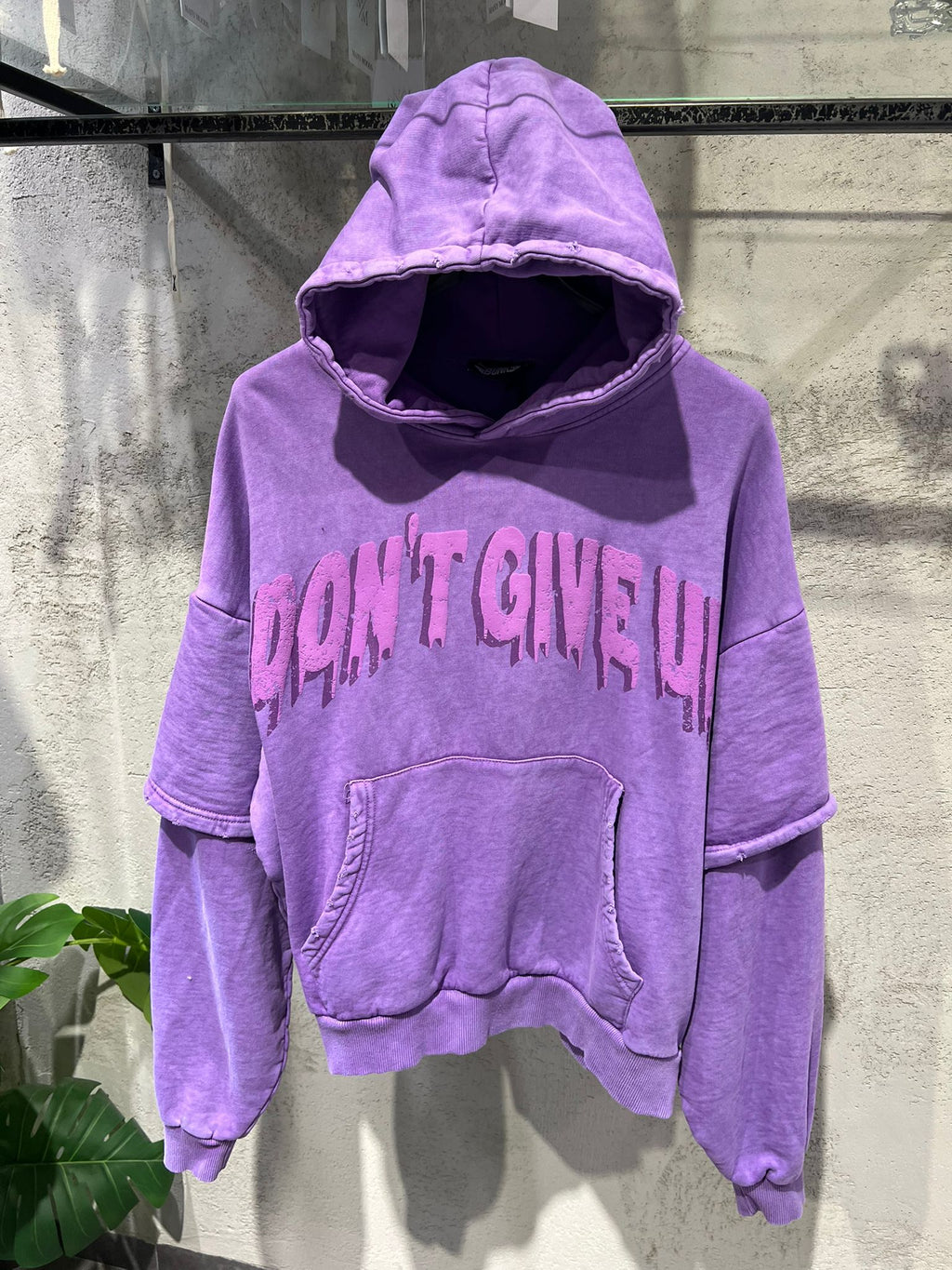 Felpa Double Sleeve Dont Give