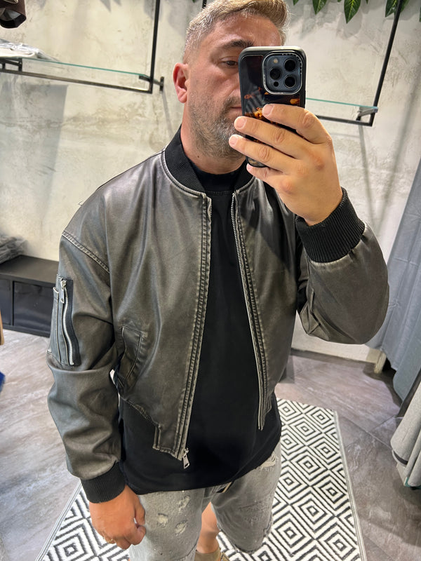 Giubbino Bomber Wash Pell