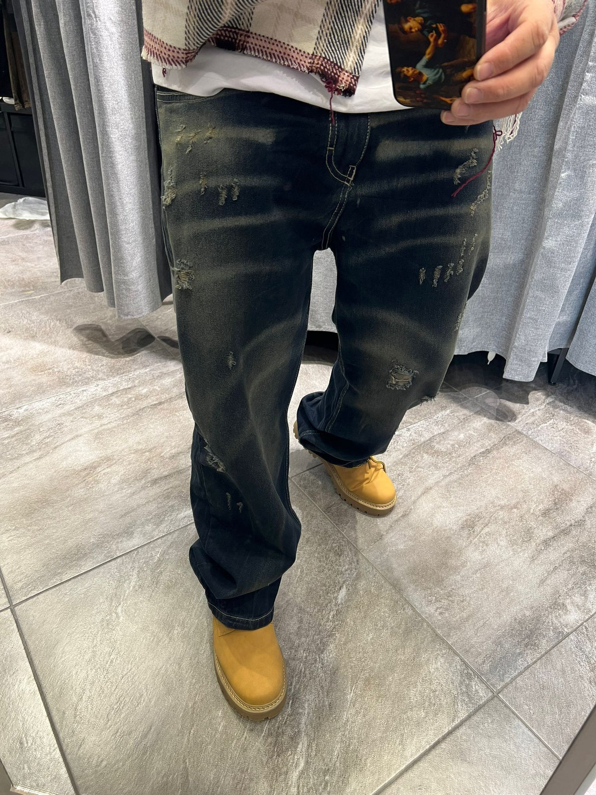 Jeans Baggy Wash Blu Sabbia 305 Saldi 2026