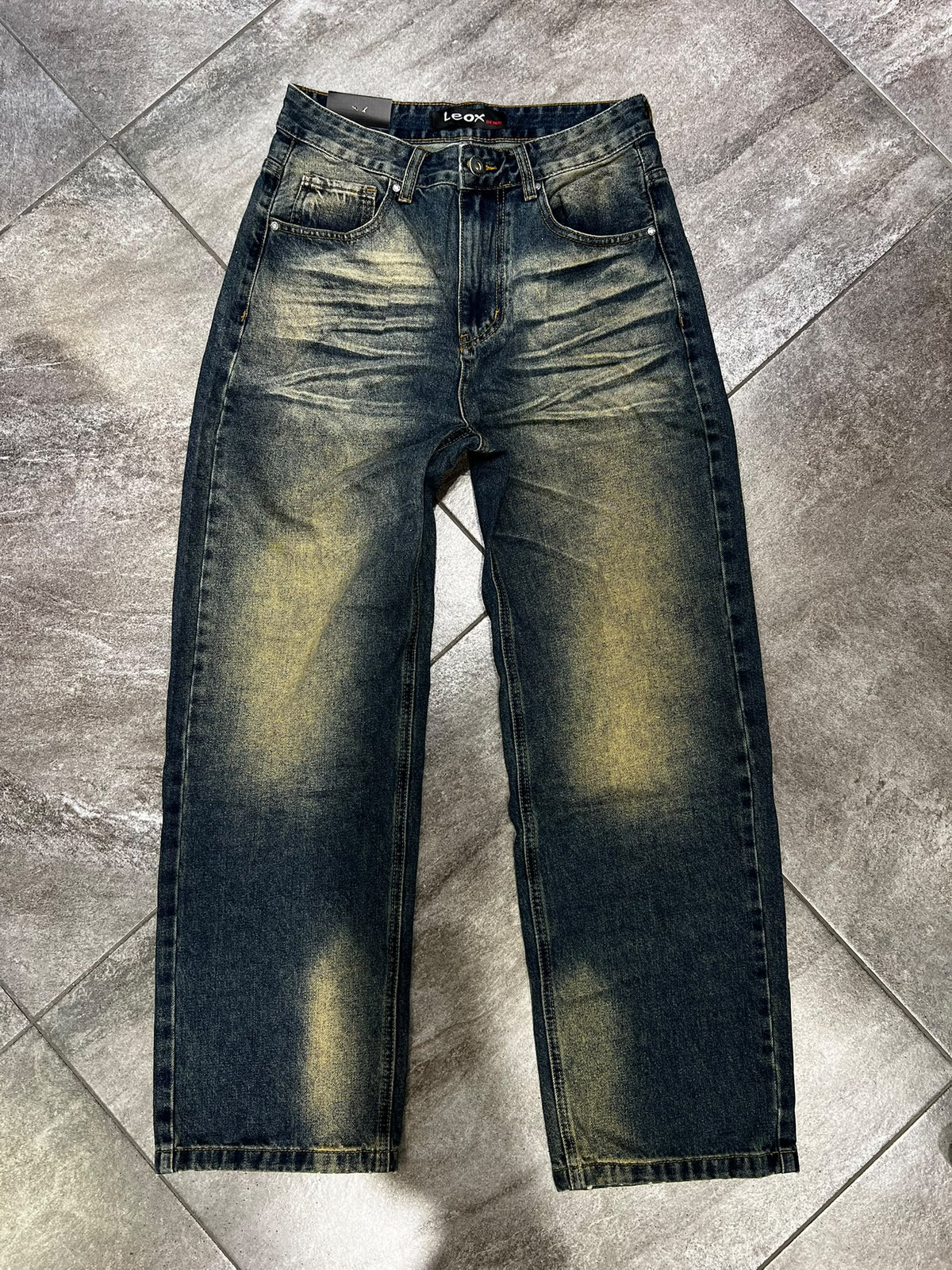 Jeans Baggy Wash Sabbiato Yx3896