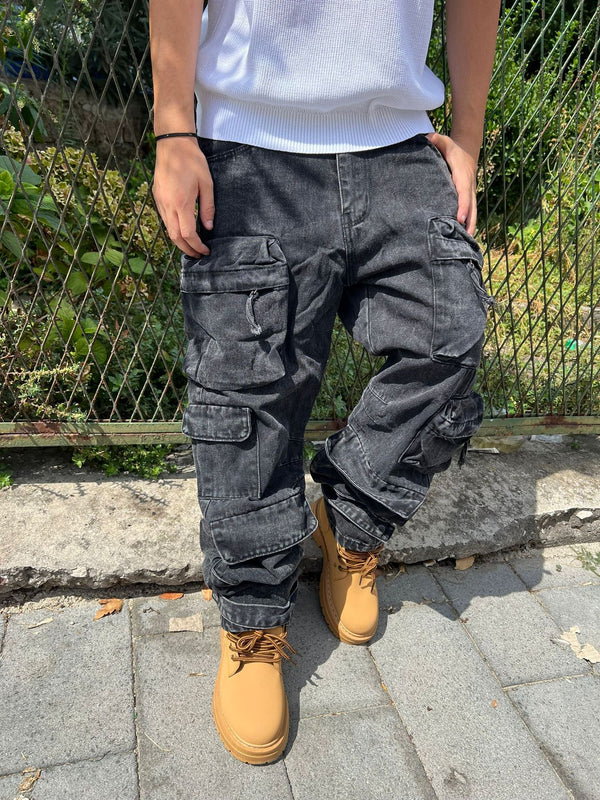 Jeans Cargo Wash Pocket