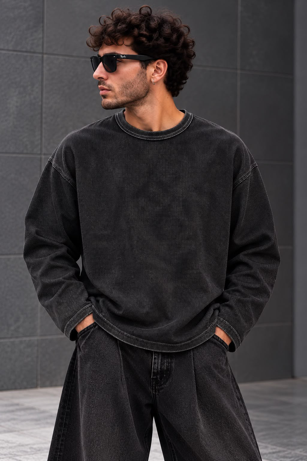 T-shirt Cropped Wash Nest Nero