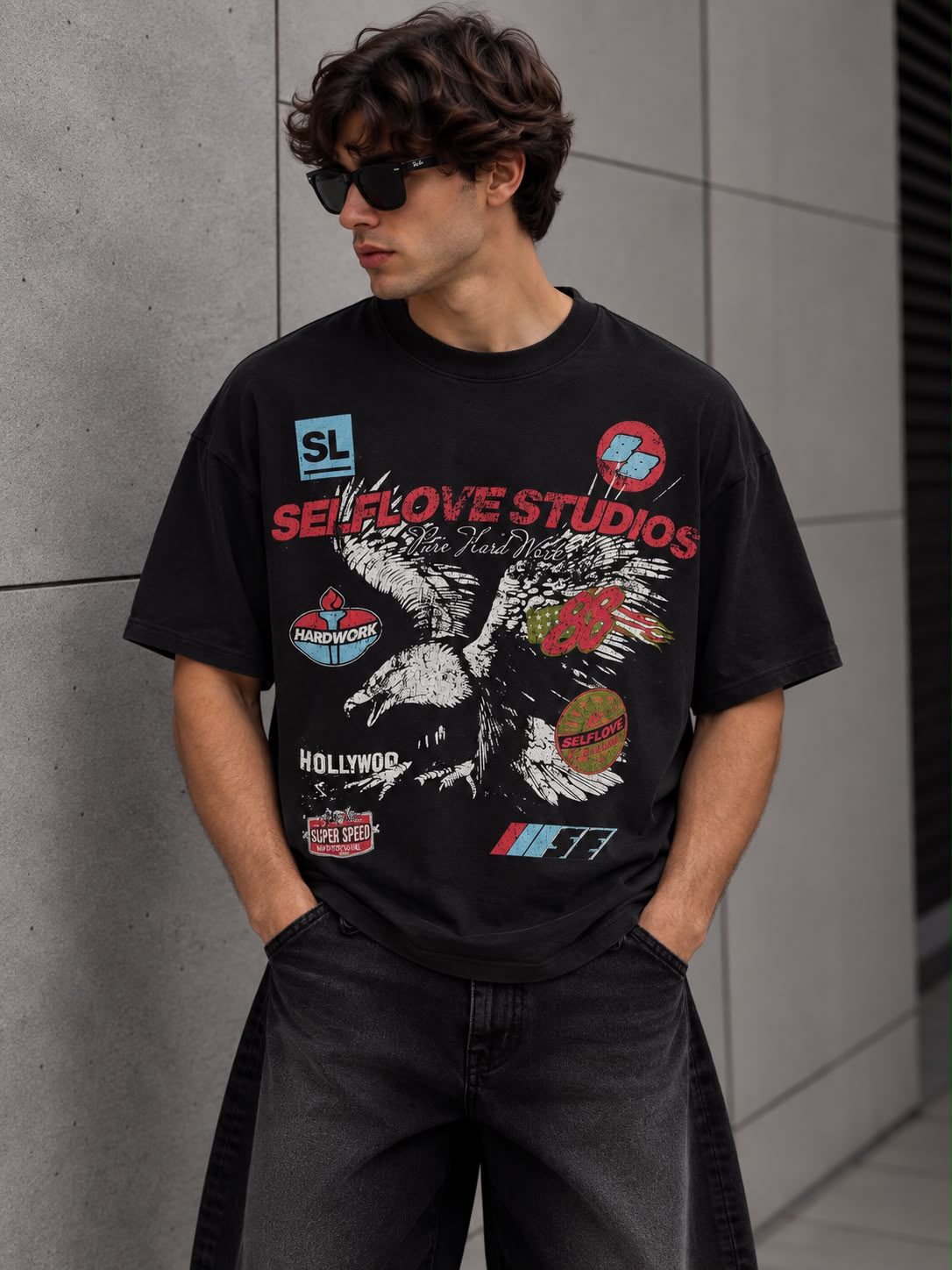T-shirt Hard Work  Lc112