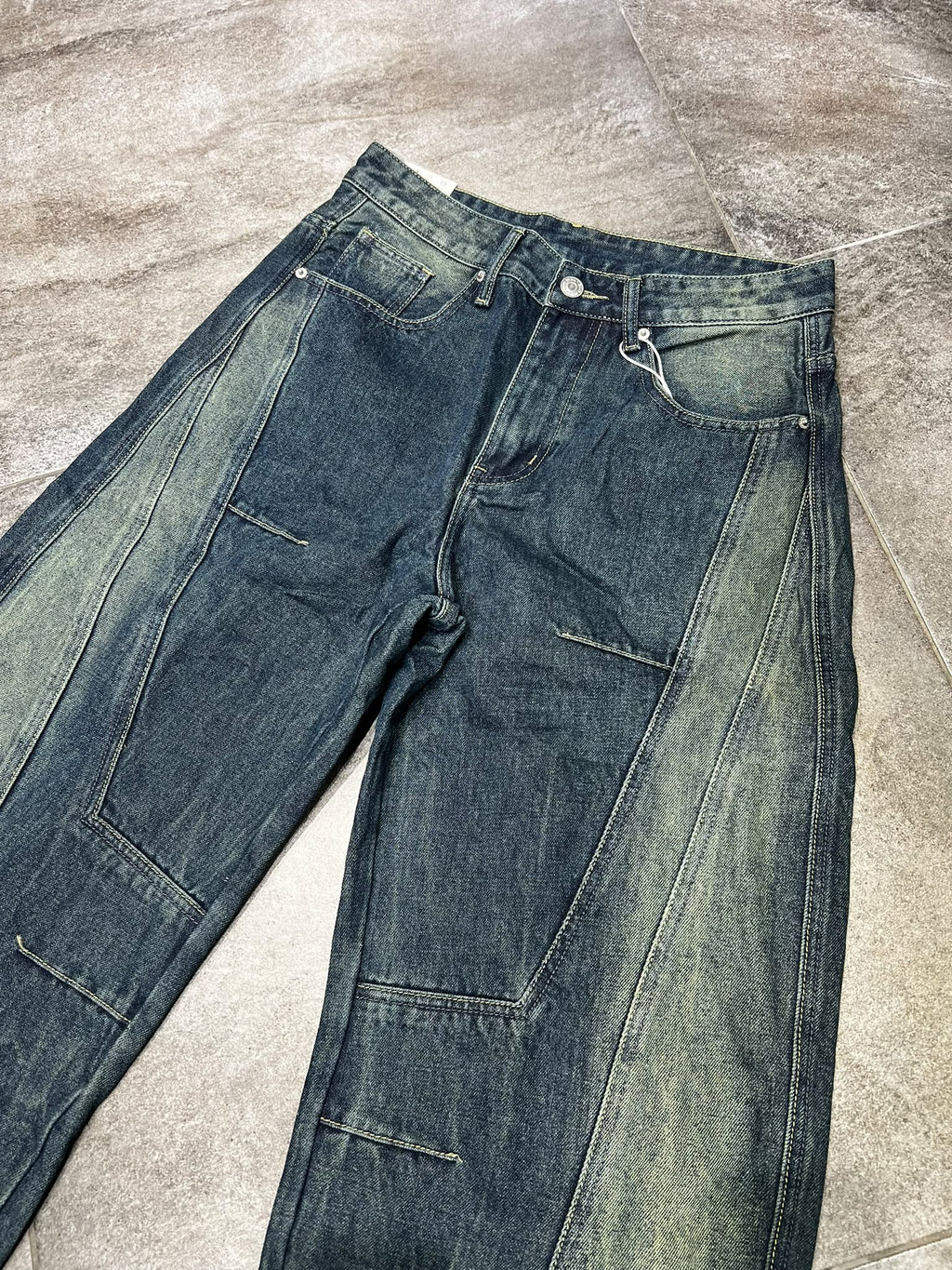 Jeans Ballon Diagonal Wash Kk0282