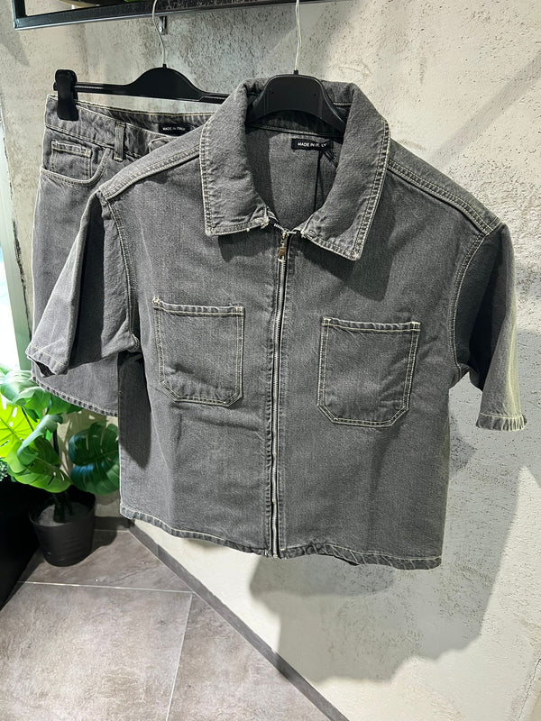 Coordinato Gray Cropped Zip 1.0