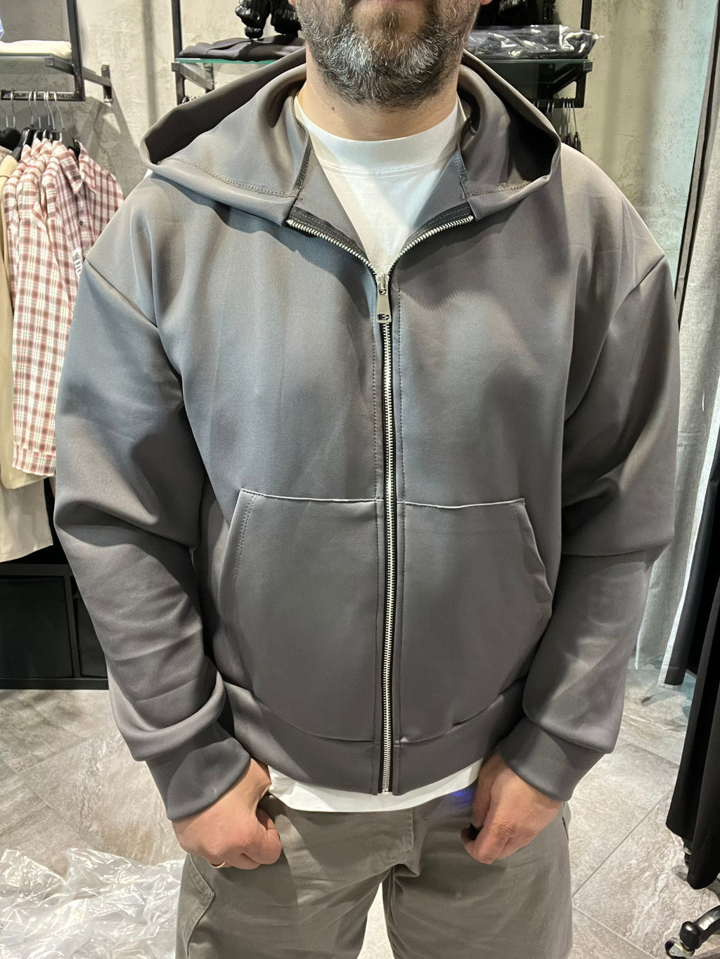 Felpa Scuba Mod Zara Zip