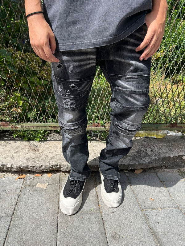 Jeans Biker Zip Kk