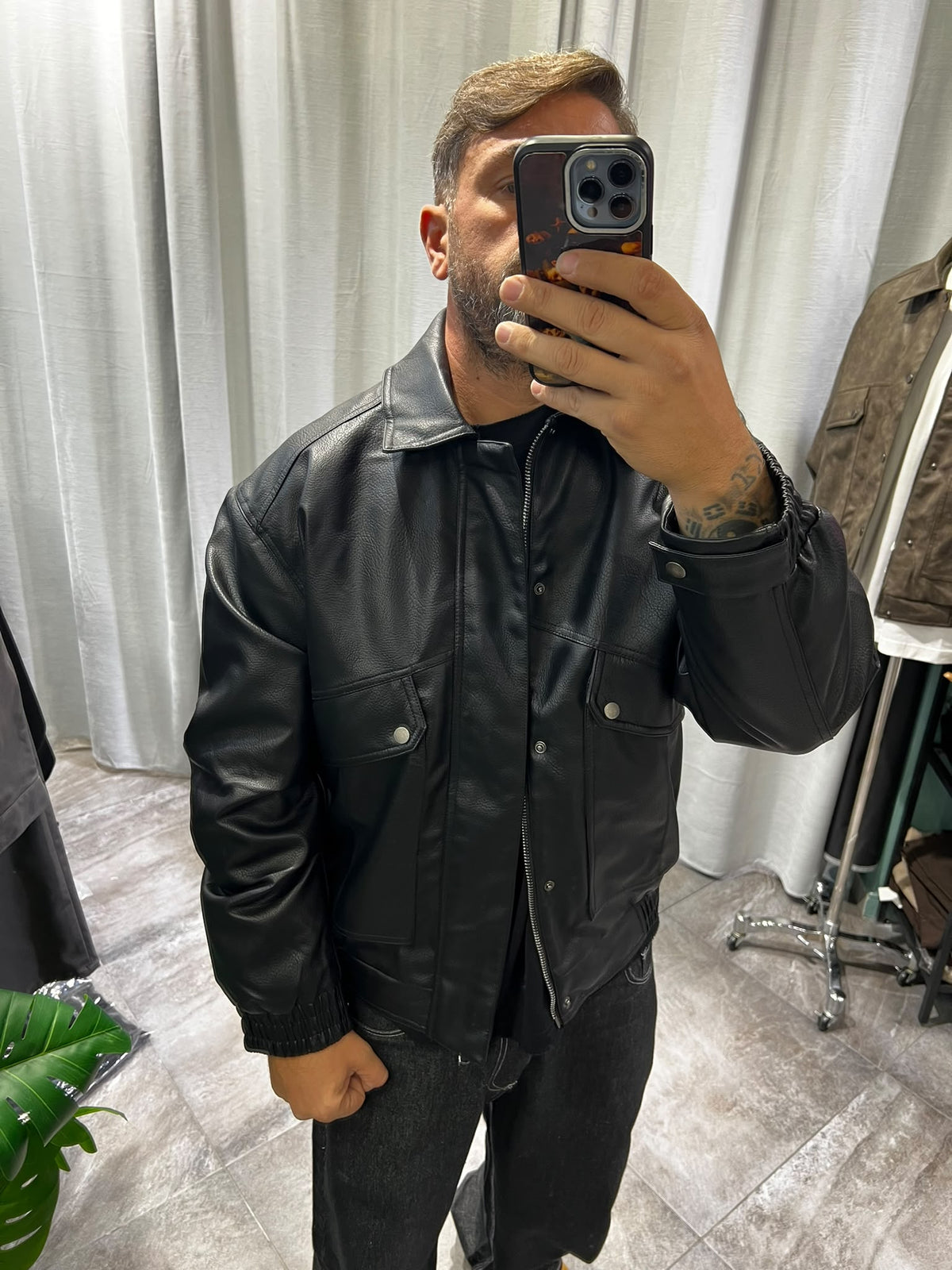 Giubbino Jacket Pocket Cropped Skin