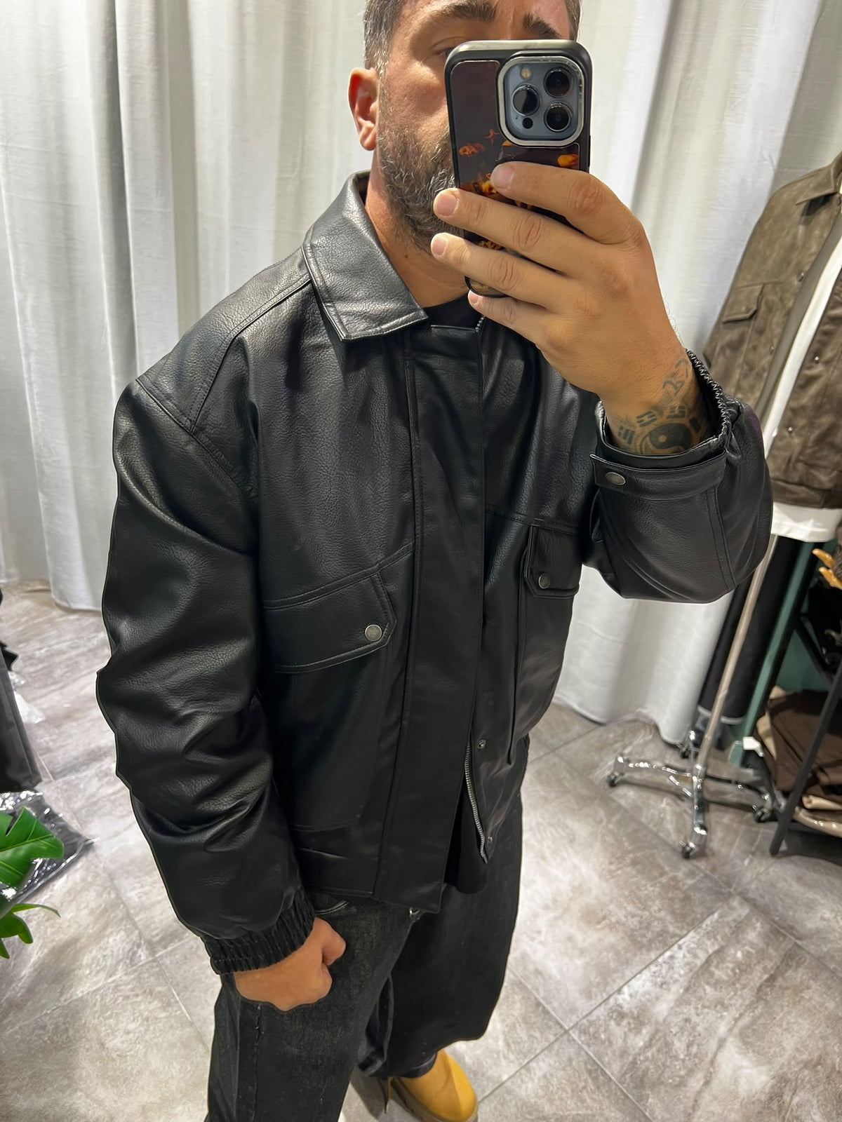 Giubbino Jacket Pocket Cropped Skin