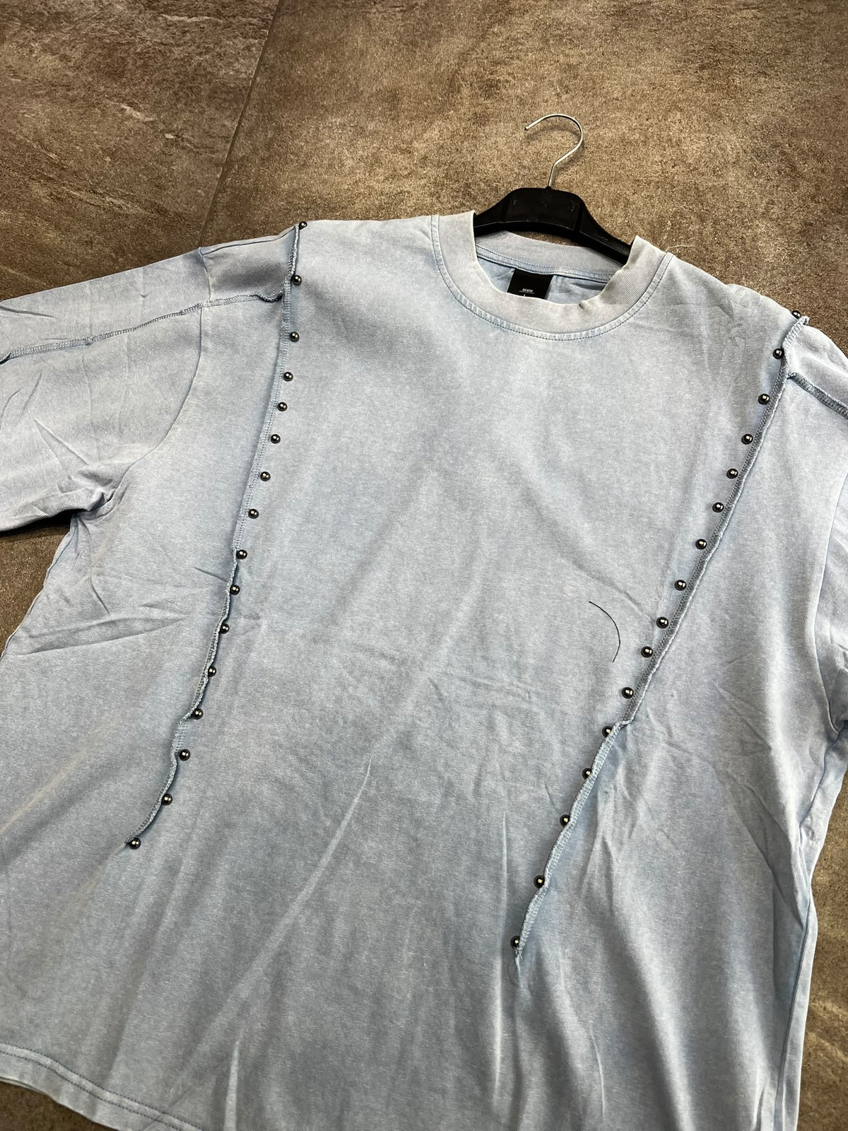 T-shirt Wash Sabbiato Borchie  B311